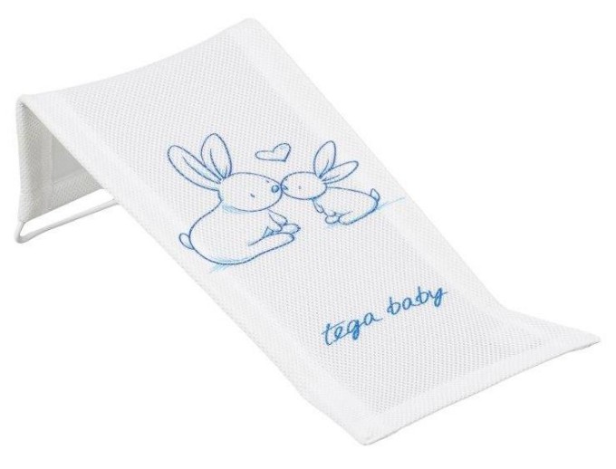 Poza cu Suport anatomic textil pentru baie bebe Tega Baby colectia Micutii Iepurasi, alb KR-026-103