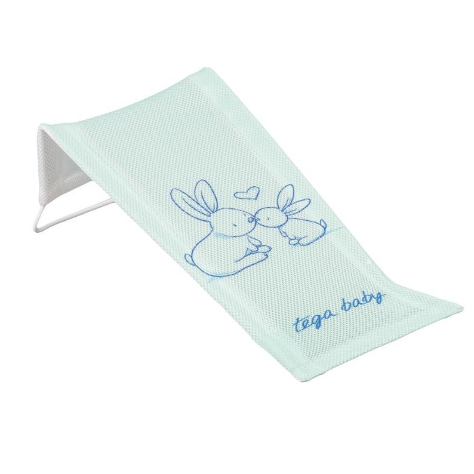 Poza cu Suport anatomic textil pentru baie bebe Tega Baby colectia Micutii Iepurasi, menta KR-026-105