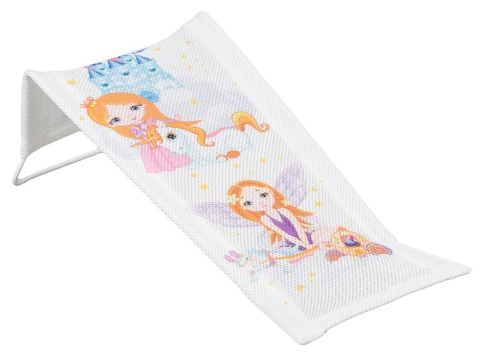 Poza cu Suport anatomic textil pentru baie bebe Tega Baby colectia Micuta Printesa, alb LP-026-103