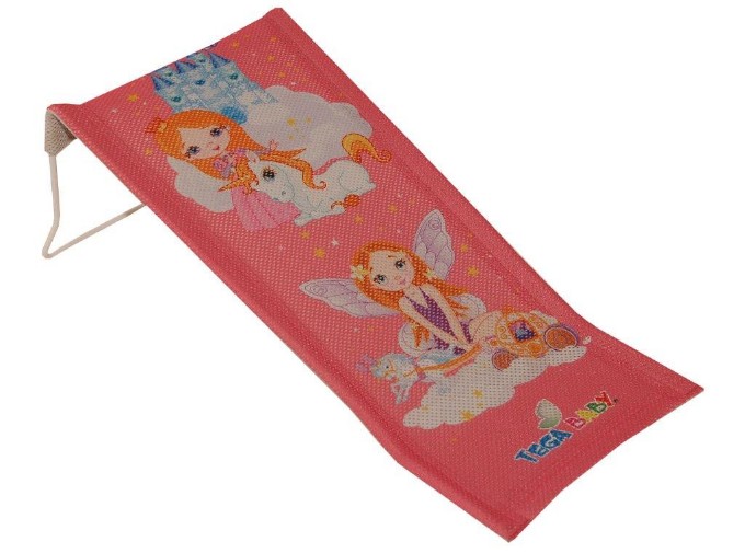 Poza cu Suport anatomic textil pentru baie bebe Tega Baby colectia Micuta Printesa, roz LP-026-123