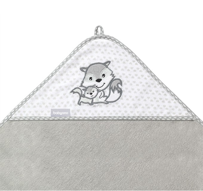 Poza cu Prosop fibra bambus gri 100 X 100 cm Babyono 346/03
