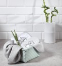 Poza cu Prosop fibra bambus gri 100 X 100 cm Babyono 346/03