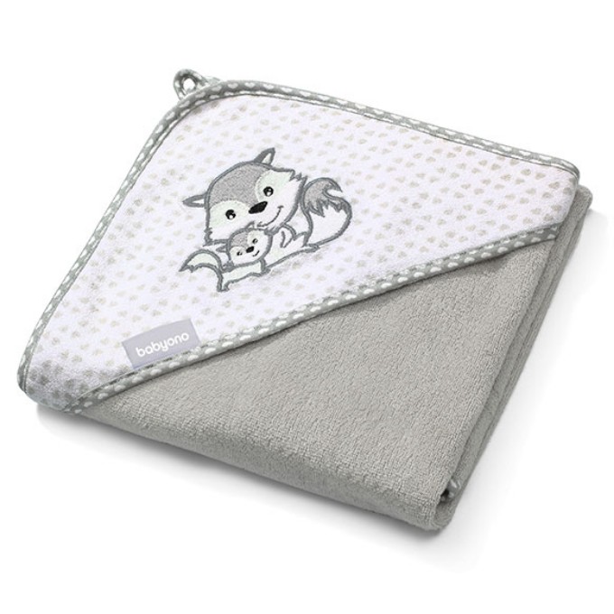 Poza cu Prosop fibra bambus gri 100 X 100 cm Babyono 346/03