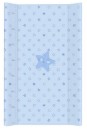 Poza cu Saltea de Infasat COMFORT 50x80cm, cu Intaritura, Grosime 3cm, Sistem Anti-Alunecare, Stele, Albastru 212-066-160