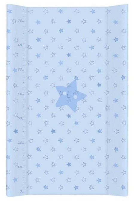 Poza cu Saltea de Infasat COMFORT 50x80cm, cu Intaritura, Grosime 3cm, Sistem Anti-Alunecare, Stele, Albastru 212-066-160