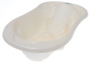 Poza cu Cadita anatomica si ergonomica pentru bebelusi Tega Baby cu senzor de temperatura si dop pentru scurgere, alb perlat TG-011-118
