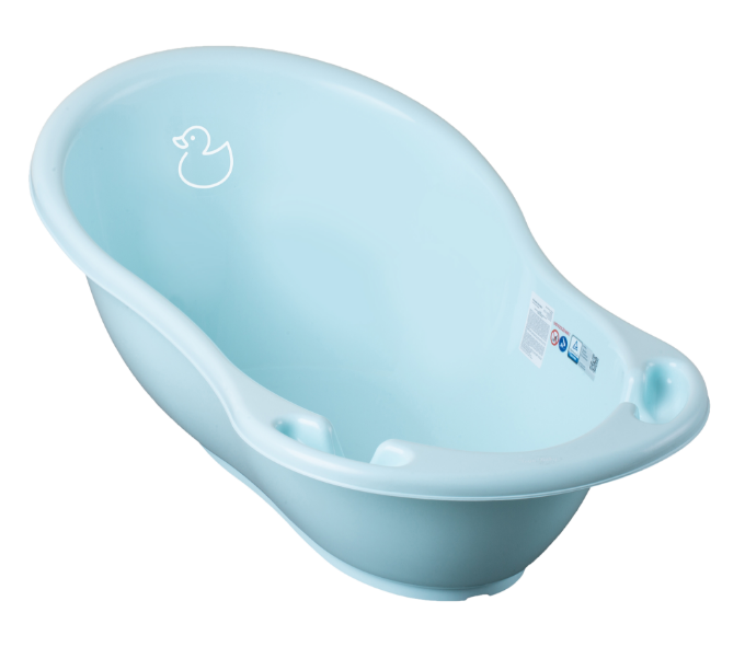 Poza cu Cadita ergonomica pentru bebelusi Tega Baby cu senzor de temperatura, colectia Ratusca, 86 cm, albastru DK-004-129