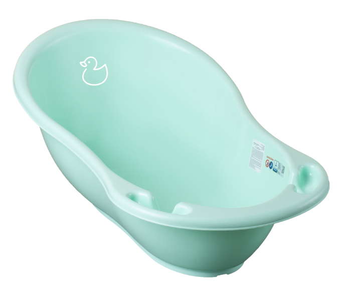 Poza cu Cadita ergonomica pentru bebelusi Tega Baby cu senzor de temperatura, colectia Ratusca, 86 cm, verde DK-004-131
