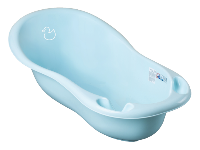 Poza cu Cadita ergonomica pentru bebelusi Tega Baby cu senzor de temperatura, colectia Ratusca, 102 cm, albastru DK-005-129