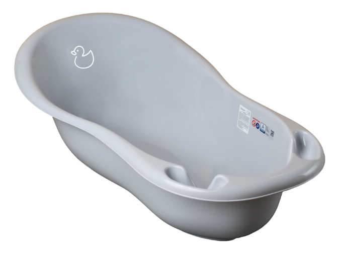 Poza cu Cadita ergonomica pentru bebelusi Tega Baby cu senzor de temperatura, colectia Ratusca, 102 cm, gri DK-005-122