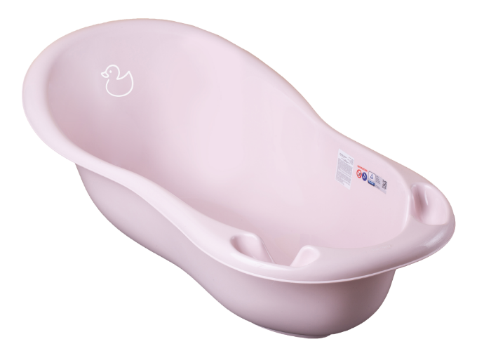 Poza cu Cadita ergonomica pentru bebelusi Tega Baby cu senzor de temperatura, colectia Ratusca, 102 cm, roz DK-005-130