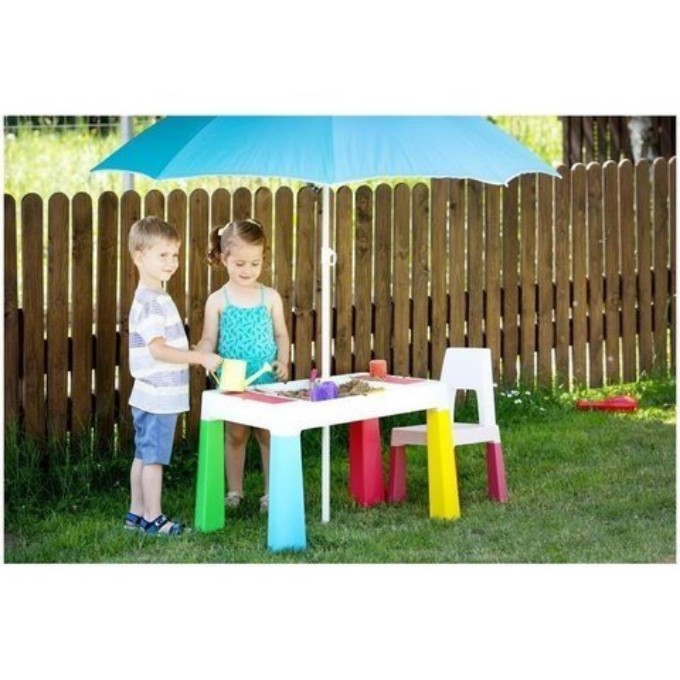 Poza cu Set masuta cu scaun pentru copii Tega Baby Multifan, albastru MF-001-120
