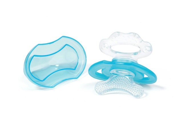 Poza cu Inel gingival cu forma de suzeta albastra Babyono 1008/01