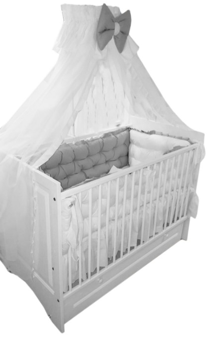 Poza cu Set lenjerie bumbac 7 piese pentru saltea de 120 x 60 cm, Ursuleti, Beberoyal, LJ007P-120-016