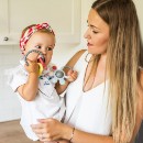 Poza cu Inel dentitie chei galben si rosu Babyono 486