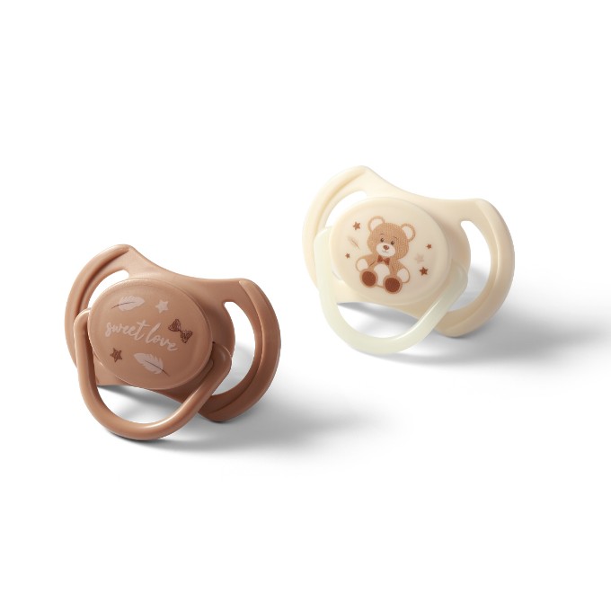 Poza cu Suzetă anatomică din silicon 0-6 m, Babyono, 1670/01