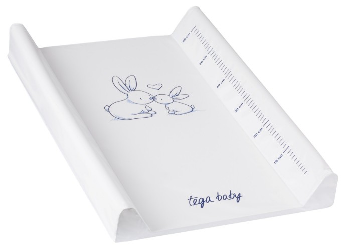 Poza cu MASUTA DE INFASAT TEGA BABY 50*70 CM IEPURE ALB KR-009-103