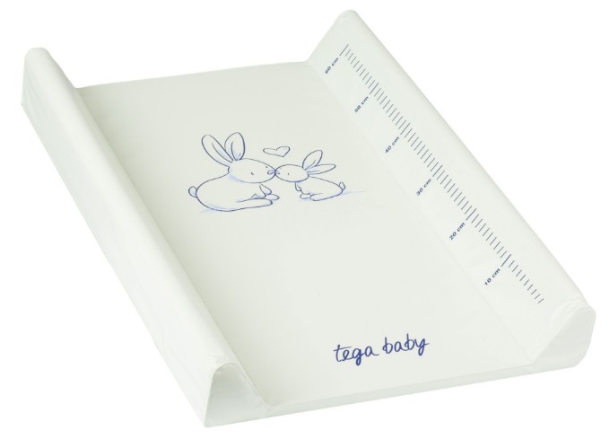 Poza cu MASUTA DE INFASAT TEGA BABY 50*70 CM IEPURE ALB KR-009-103