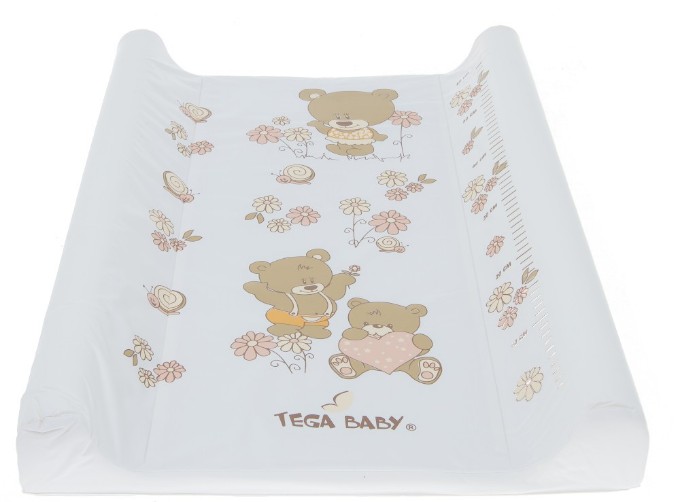 Poza cu MASUTA DE INFASAT TEGA BABY 50*70 CM IEPURE ALB KR-009-103