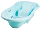 Poza cu Cadita anatomica si ergonomica pentru bebelusi Tega Baby cu senzor de temperatura si dop pentru scurgere, albastru deschis TG-011-101