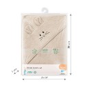 Poza cu Prosop baie bambus cu gluga 100 x 100 cm Babyono bej 1553/05