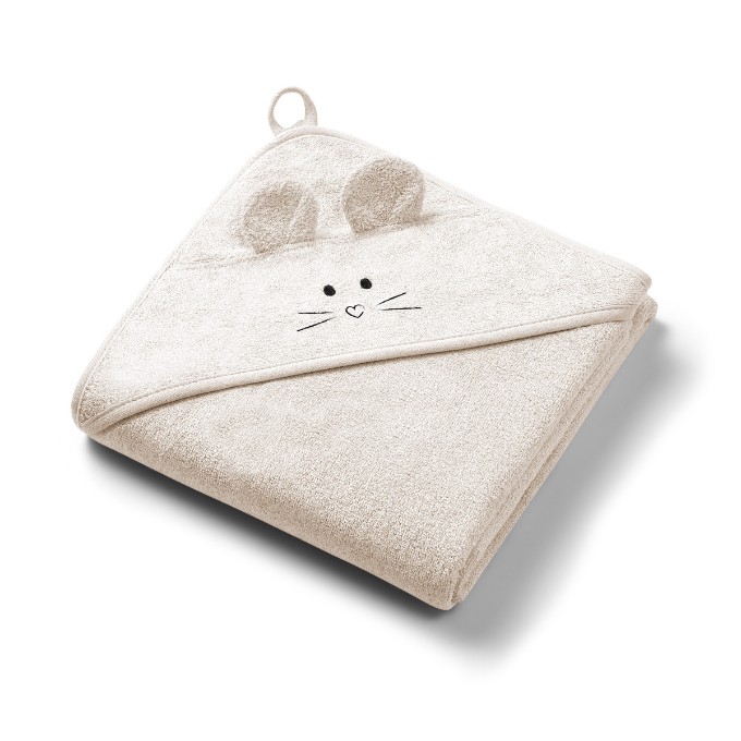 Poza cu Prosop baie bambus cu gluga 100 x 100 cm Babyono bej 1553/05