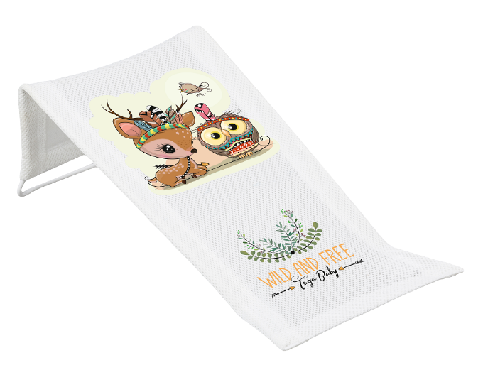 Poza cu Suport anatomic textil pentru baie bebe Tega Baby colectia Wild&Free, caprioara DZ-026-103C