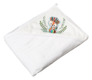 Poza cu Prosop cu gluga din bumbac 100x100 cm, colectia Wild&Free, vulpe, alb DZ-008-100x100-103V