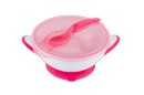 Poza cu Castron cu ventuza si lingurinta roz Babyono 1063/03