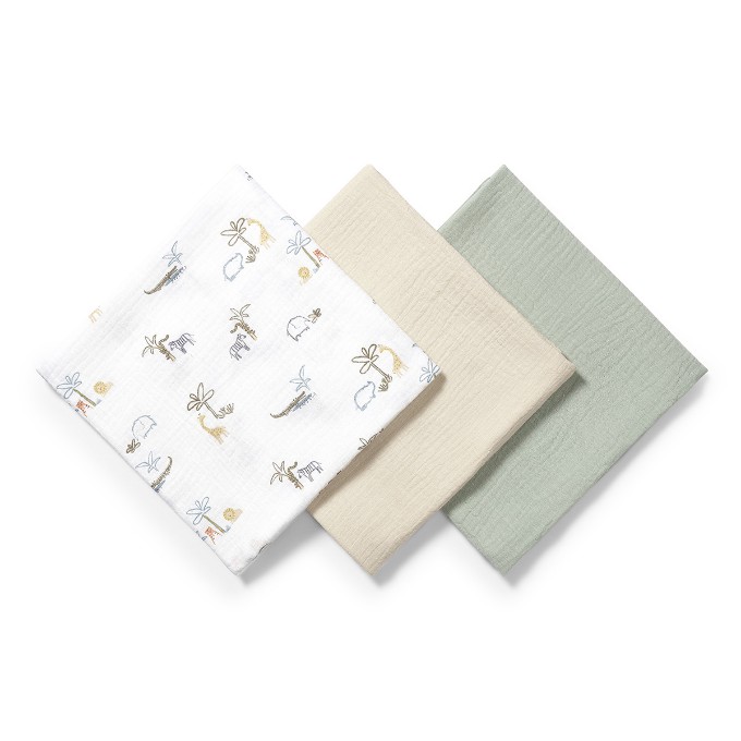 Poza cu Scutece din muselina super soft multicolor, Babyono 3BUC/SET 828/04