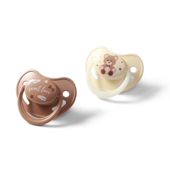 Poza cu Suzetă anatomică din silicon 0-6 m, Babyono, 1670/01
