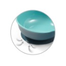 Poza cu Set castron si lingurita cu ventuza si capac copii verde Babyono 1078