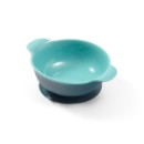 Poza cu Set castron si lingurita cu ventuza si capac copii verde Babyono 1078