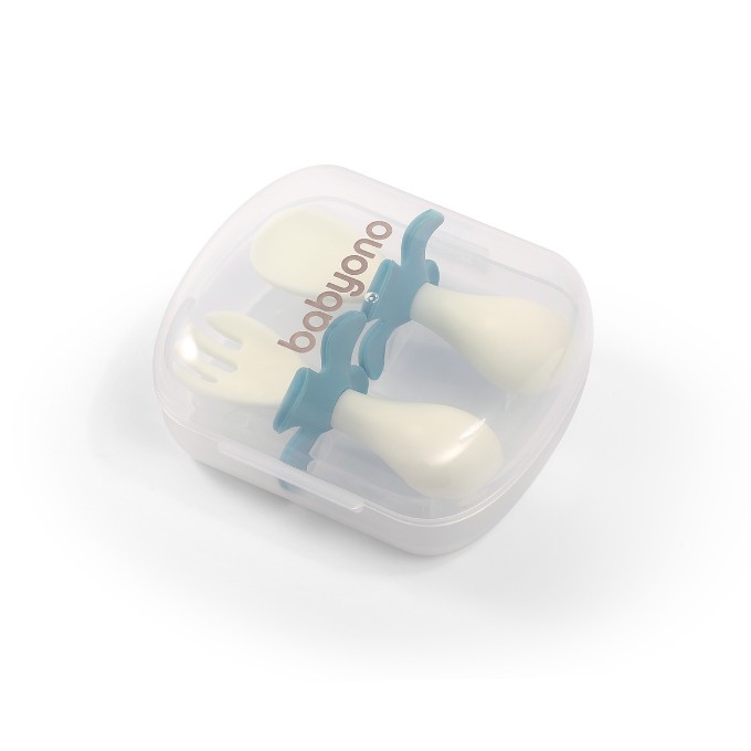 Poza cu Set tacamuri ergonomice roz Babyono 969/01