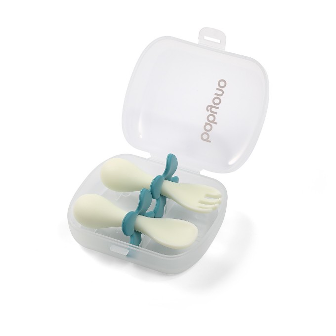 Poza cu Set tacamuri ergonomice roz Babyono 969/01