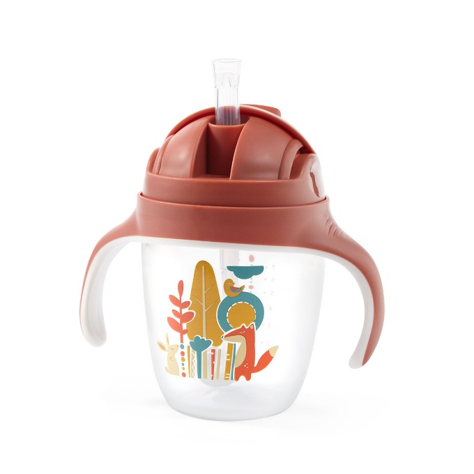 Poza cu Cana copii cu pai rosie Babyono 1464/01