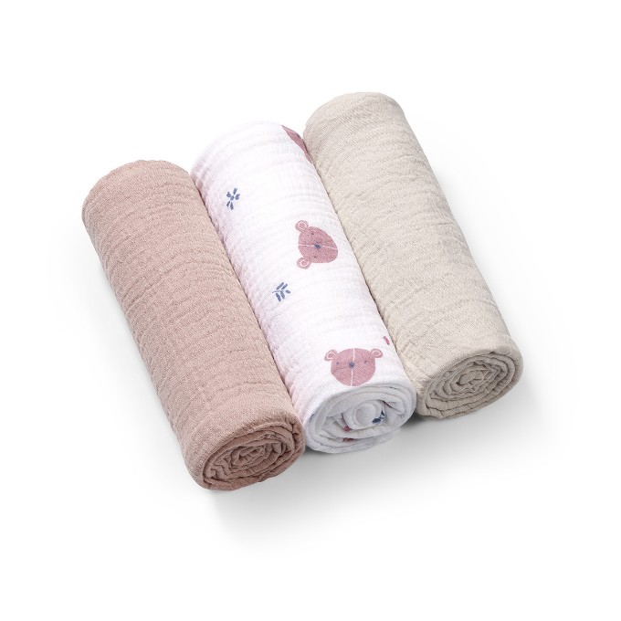 Poza cu Scutece din muselina super soft multicolor, Babyono 3BUC/SET 828/03