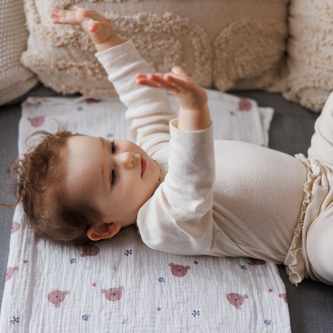 Poza cu Scutece din muselina super soft multicolor, Babyono 3BUC/SET 828/03