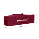 Poza cu PATUT PLIABIL 2 NIVELE SI ACCESORII BEBE ROYAL 201 ROZ
