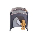 Poza cu Patut pliant cu 2 nivele si laterala culisanta DREAMING BEAR roz, dimensiune exterioara 109 x 73 x 82.5 cm, Beberoyal, 220/02