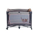 Poza cu Patut pliant cu 2 nivele si laterala culisanta DREAMING BEAR roz, dimensiune exterioara 109 x 73 x 82.5 cm, Beberoyal, 220/02