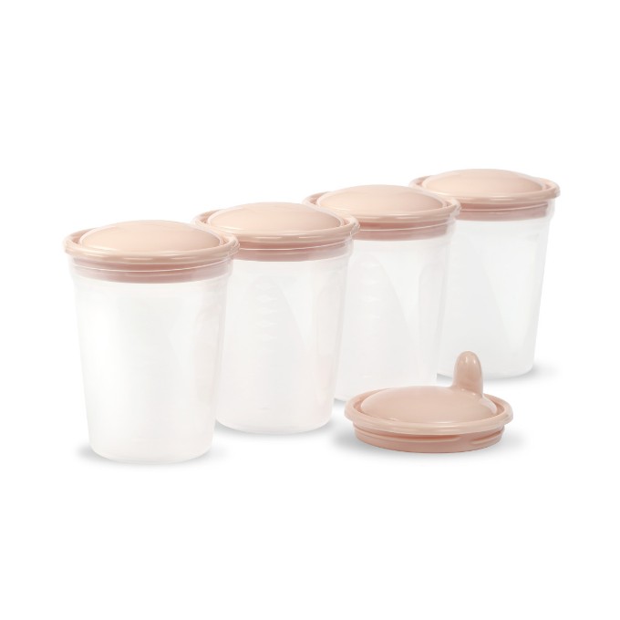 Poza cu Set 4 recipiente cu capac bej Babyono 1028/01