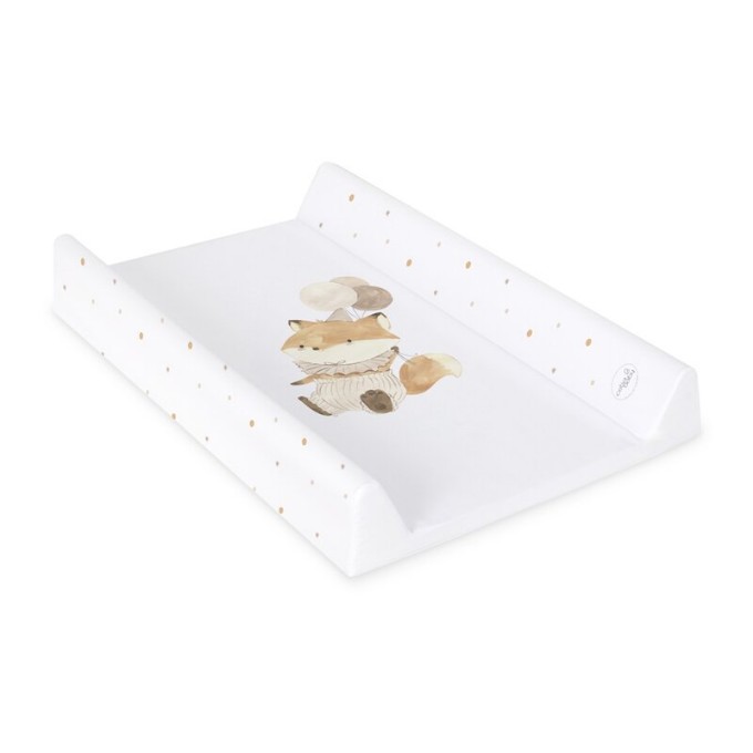 Poza cu Saltea de Infasat Ceba Baby Ultra Light 1.2kg, 50x70cm, cu Intaritura, Grosime 3cm, Sistem Siguranta si Anti-Alunecare, Vulpea Petrecareata 204-000-750