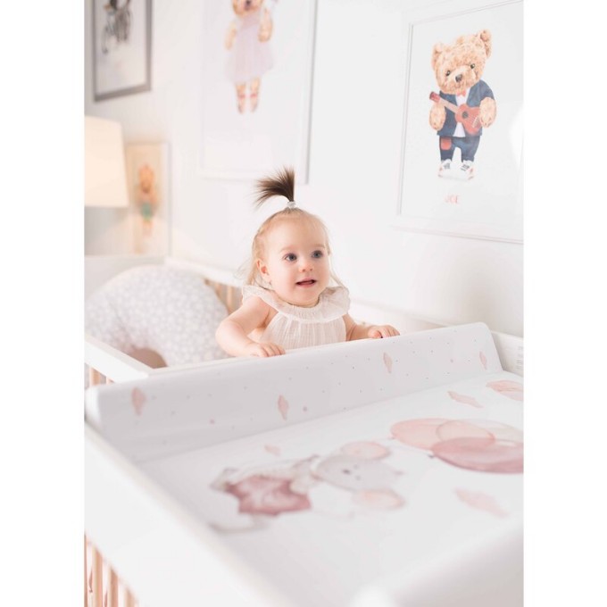 Poza cu Saltea de Infasat Ceba Baby BASIC 50x70cm, cu Intaritura, Grosime 2cm, Sistem Anti-Alunecare, Soricelul vesel 216-000-727