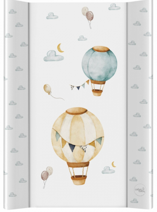 Poza cu Saltea de Infasat Ceba Baby BASIC 50x70cm, cu Intaritura, Grosime 2cm, Sistem Anti-Alunecare, Baloane 216-000-734
