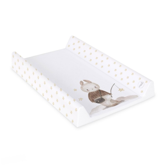 Poza cu Saltea de Infasat Ceba Baby BASIC 50x70cm, cu Intaritura, Grosime 2cm, Sistem Anti-Alunecare, Iepurasul Pescar 216-000-728