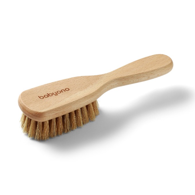 Poza cu Perie bebe din lemn cu peri naturali babyono 1655