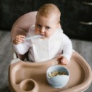 Poza cu Bol din silicon cu ventuza pentru copii Babyono albastru 1481/01