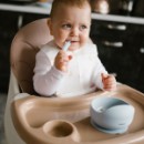 Poza cu Bol din silicon cu ventuza pentru copii Babyono albastru 1481/01