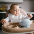 Poza cu Bol din silicon cu ventuza pentru copii Babyono albastru 1481/01
